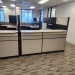 Teknion Tan Cubicle Systems Furniture Reception L-Suite Desk